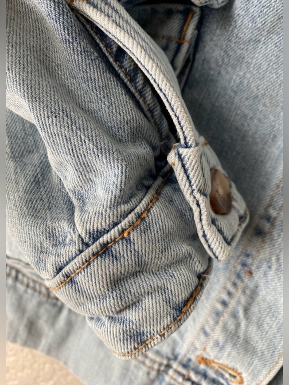 NWT On 34th Light Wash Denim Jacket XXL Oversized Utility Jacket - Picture 7 of 8